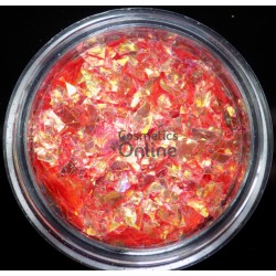 Foite subtiri Rosii cu reflexii pentru unghii FD003